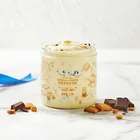 Food Container Food Grade Container Clear Transparent Round Pet Plastic Ice Cream Jar With Screw Top Lids