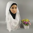Chiffon Fashion Scarf White Hijab Scarf White Chiffon Lace Dubai Hijab Muslim Fashion Hijab Arab Sex Hijab Scarf Online