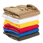 Polyester Sweatshirts Wholesale Casual Solid Blank Polyester Clothing Men's Hoodies Sweatshirts