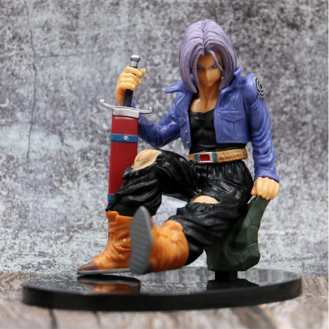 12cm Anime Dragon Ball Z Blue Long Hair Trunks Action Figure Toy - Buy  Action Figure,Model Toy,Anime Dolls Product on 