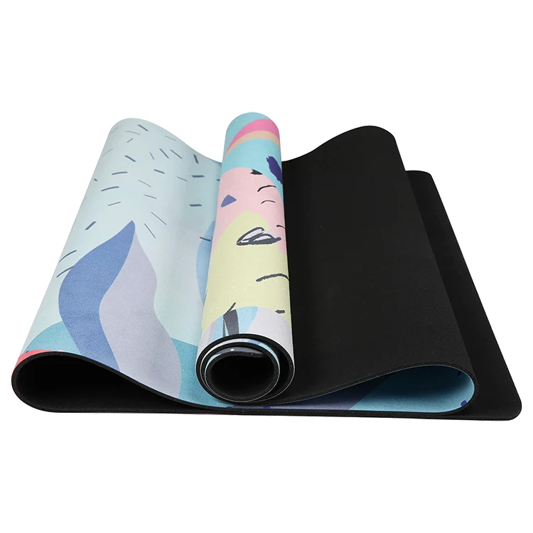 Mm Foldable Yoga Mat Natural Custom Eco Friendly Digital Printed