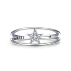 Star Zircon 2021 Newest Wholesale Star Shape Zircon 925 Sterling Silver Rings Jewelry