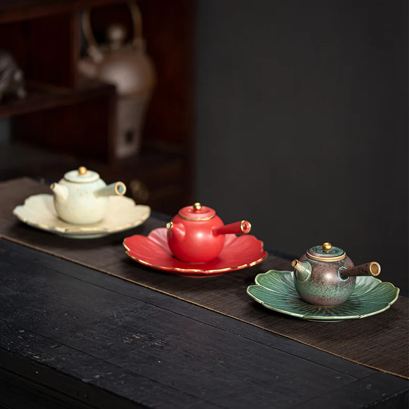 Alessi 1 Set Teapot Kung Fu Tea Supplies Side Handle Teapot Kung Fu Tea Pot 