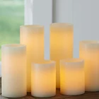 Candle Light Hot Sale Different Size Available LED Solar Atmosphere Wedding Festival Decorative Flameless Candle Light