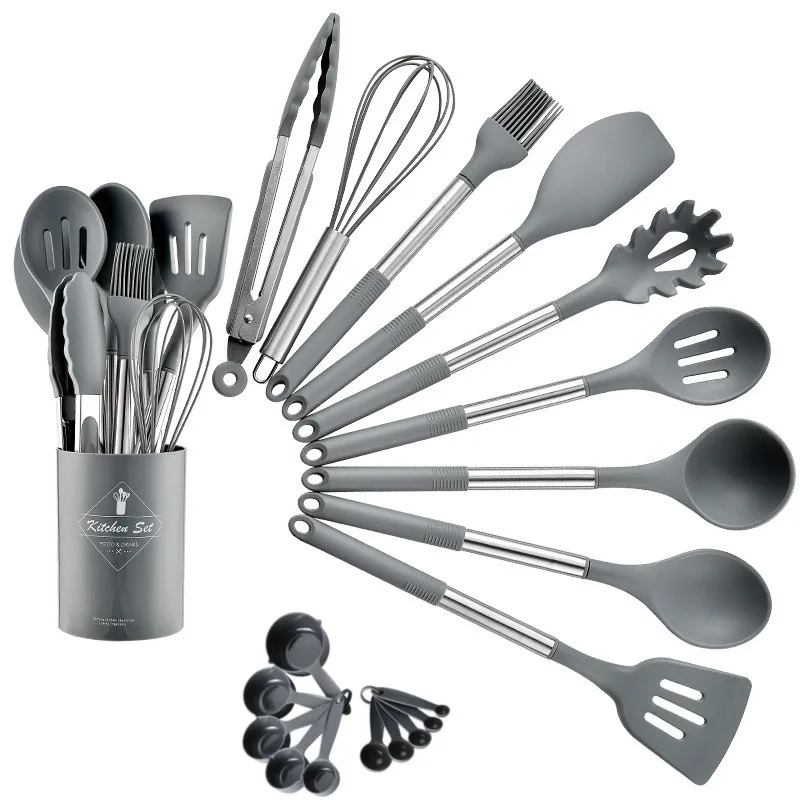 Hot selling 20 in 1 High quality Stainless steel No toxic easy to clean High temperature resistance kitchen utensils sets
