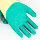 Latex Safety Latex Gloves Crinkle Surface Heavy Duty Latex Half Coated Premium Quality Gloves Safety Work