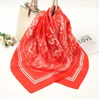 Silk Square High Quality Silk Scarf Fashion Designer Pure Silk Scarf Custom Head Square Silk Scarf For Women Party