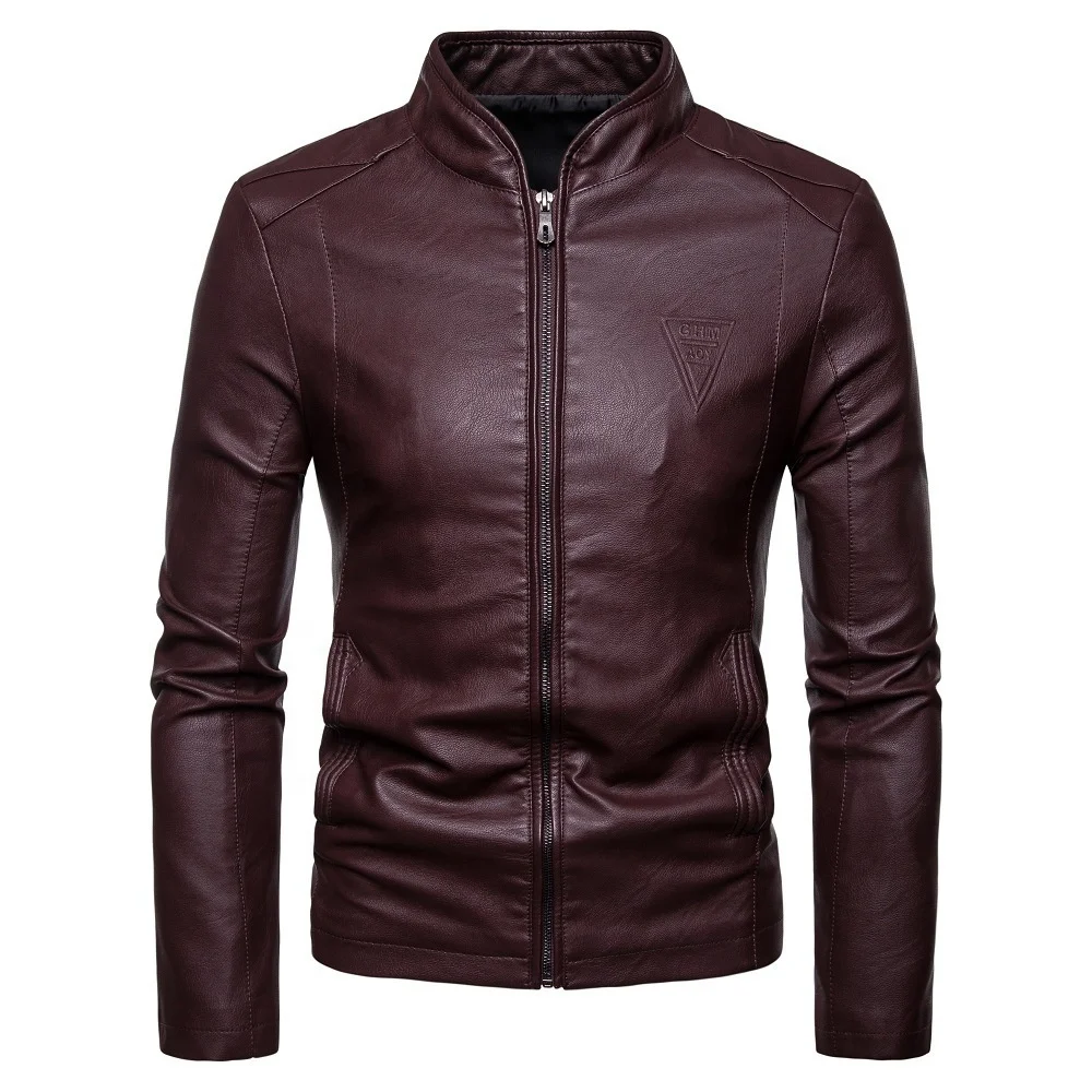 Men's Winter Plain Dyed Gents Genuine Leather Jacket Top Quality Fashion Men Black Warm Heated Jacket