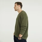 Sweater Sweaters Pullovers Winter Custom Men's Knitted Wear Crew Neck Chunky ArmyGreen Oversize Pullover Sweater For Men