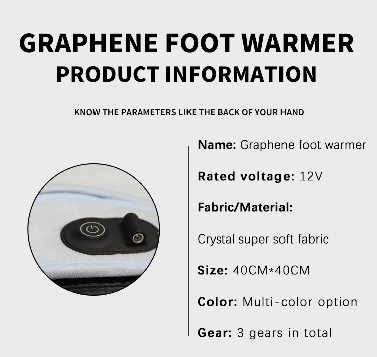 Foot Warmer, 12V, Electric Power - detail 14