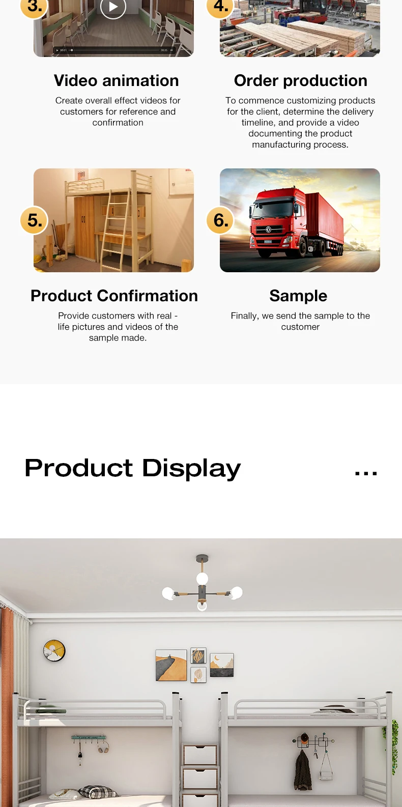 product modern double steel bunk bed for adults students eco friendly durable metal school bedroom dormitory hotels-7