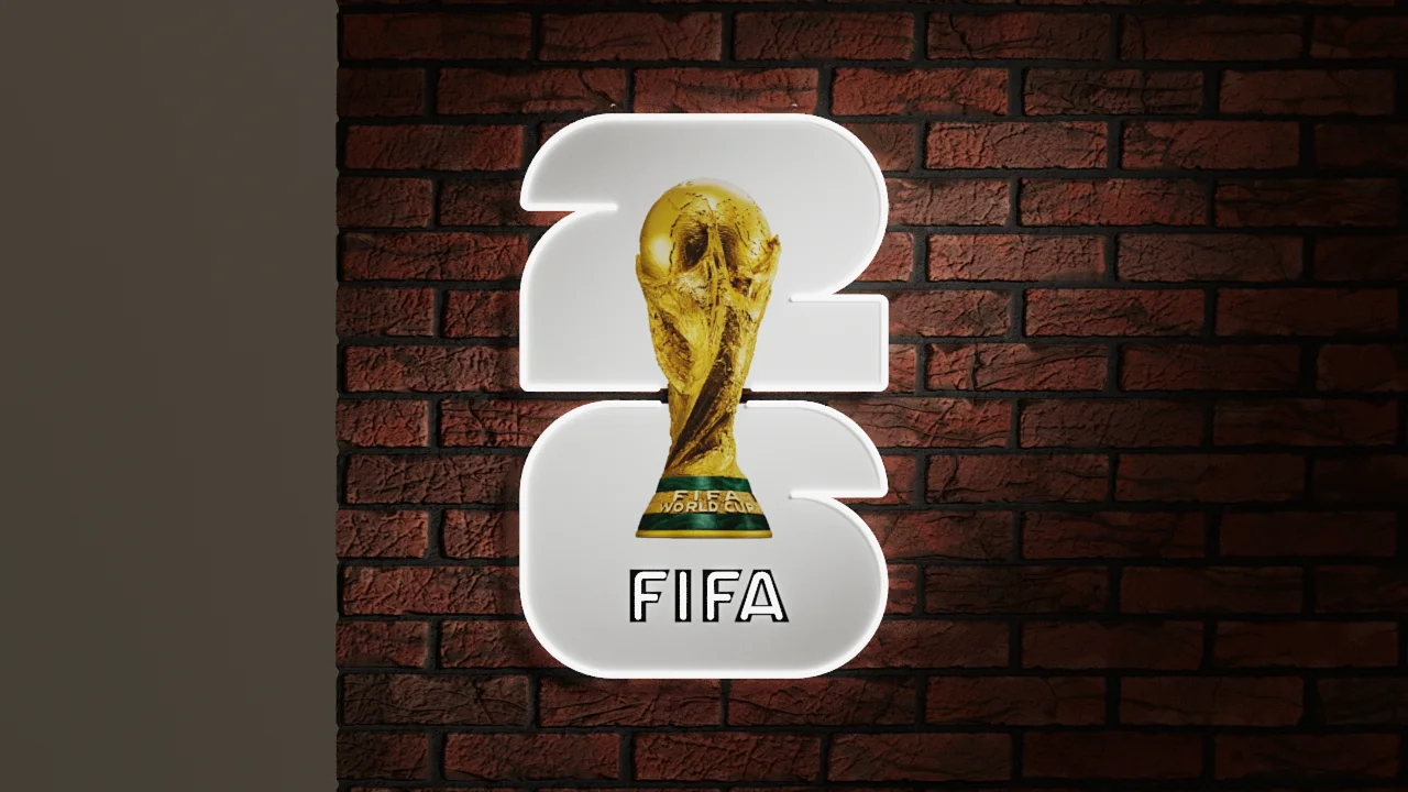 FIFA 2026 World Cup Neon Sign