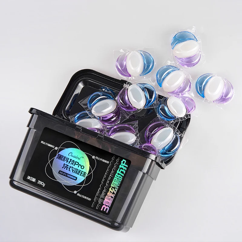 Eco-friendly OEM/ODM laundry detergent washing pods capsule manufacturer, HE 3 in 1 tough stain removal laundry gel ball pacs