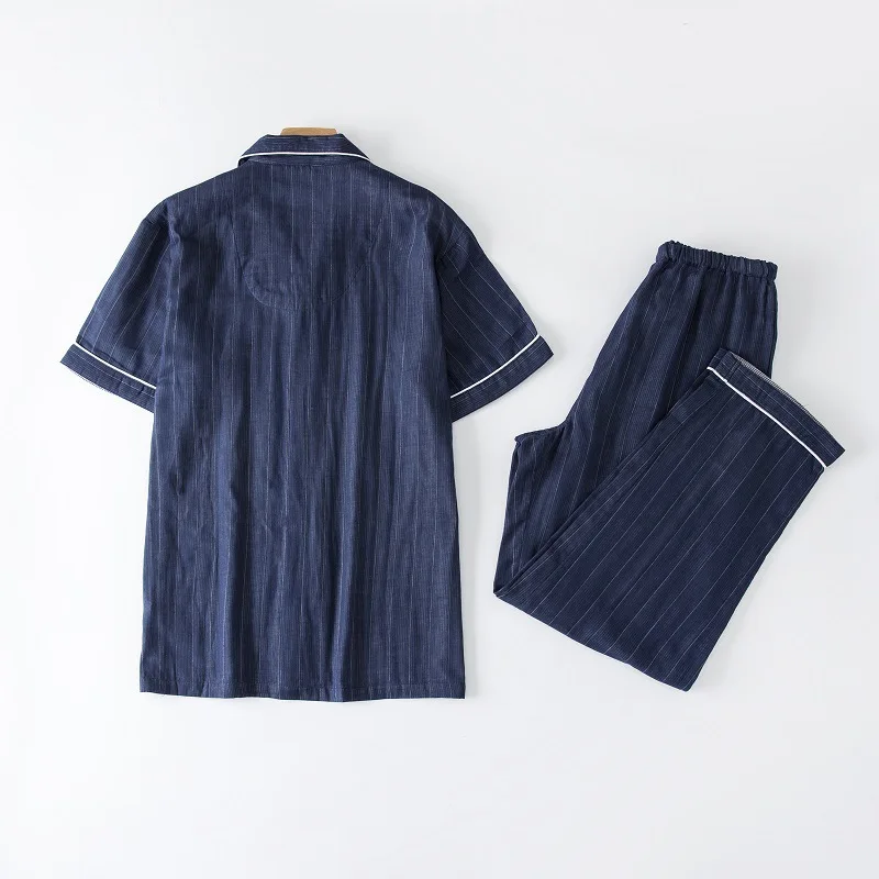 Men's Cotton Pajamas Loungewear & Robes sleepwear sets men cotton short pajamas set