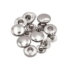Clothes Snap Factory Wholesale High Quality Clothing Accessories Round 4 Parts Custom Metal Snap Clothes