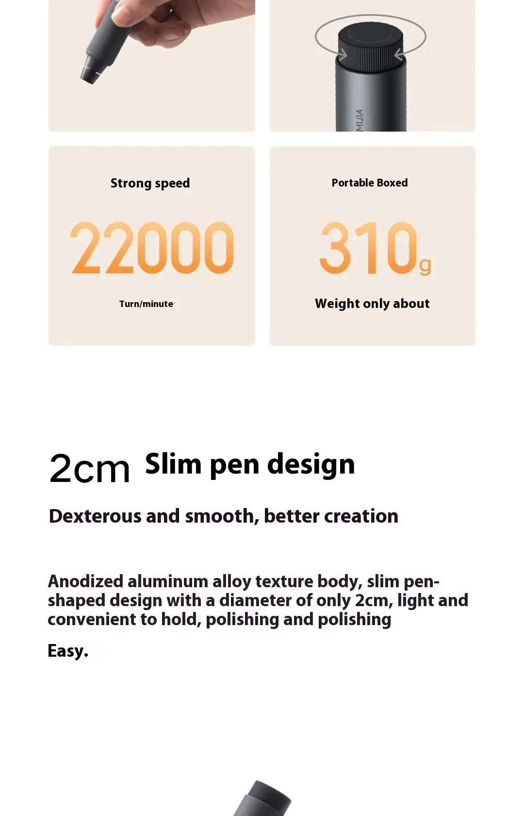 xiaomi mijia electric grinding pen portable tool -4