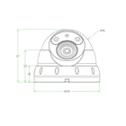 Vision Camera FSAN Smart IR Night Vision Outdoor Indoor Metal Dome Full HD IP Camera With HTML5