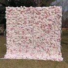 Wedding Wedding Decorative Rose Customized Rose Wall Backdrop Artificial Flower Wall For Wedding Decoration