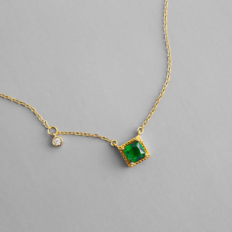 Luxury Real Gold Plated Chain Green 