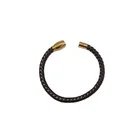 Bracelet Hot Sales Customized Pu Leatherrainbow Magnetic Buckle Copper Braided Wire Bracelet Man Bracelet