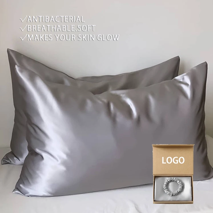 Hot Sale 100% Mulberry Silk Pillow Cover Pure silver infused silk pillowcase with OEKO Certificate