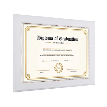 Cheap White Certificate PS Diploma Frame with Double Mats