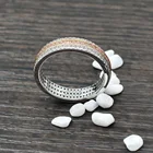 3 Gold Plated Ring Band Ring Women Row 3 2 Tone Jewelry Gold Plated Sterling Silver Ring Band