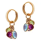 Earrings Silver Silverearrings Women Jewelry Gold Plated Charm Earrings Sterling Silver Crystal Charm Earrings