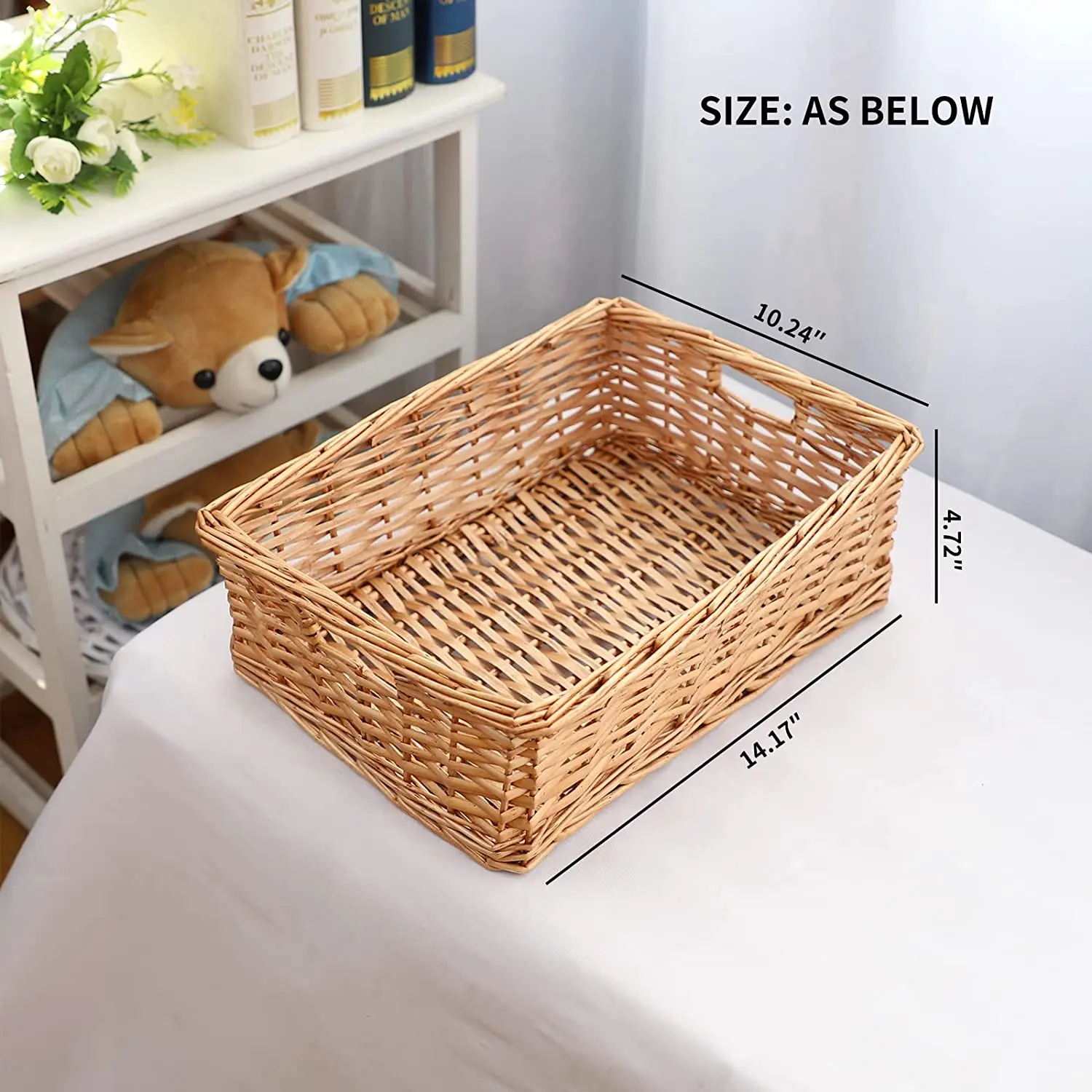 Organizer Kitchen Utensils Storage Basket Stand Woven Picnic Woven Basket Homme