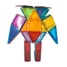 Plastic Toy Plastic Tile Toy Unique Magic Magnet Kindergarten Plastic Toy 101 Piece Magnetic Tiles