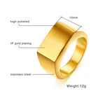 Steel Ring Retro Silver Gold Black Stainless Steel Ring Smooth Casting Titanium Ring