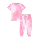 New Set Clothing New Arrival Fashion Tie-dye 2 Piece Set Unisex Children Clothing Set Soft Cotton Kids Clothes Set