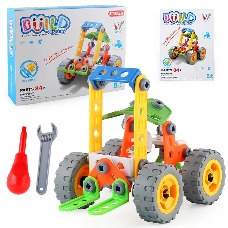 MB1 Engineering Toys Stem Diy 3D Construction Building Blocks Set Educational Learning Kit For Kids Blocks Building Toy