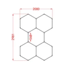Led Light For Car Led Custom Diy Luxury Hexagonal Led Work Light For Car Detailing