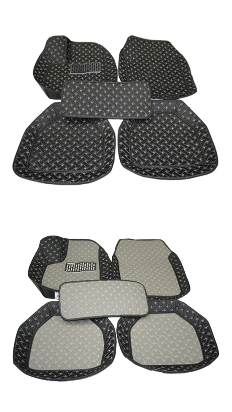 3D Universal Factory direct sale car mat hand sew leather car floor mat