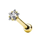 Surgical Steel 2020 The Latest Design Star CZ Prong Set Tragus/Cartilage Piercing Stud 316L Surgical Steel Hot Wholesale