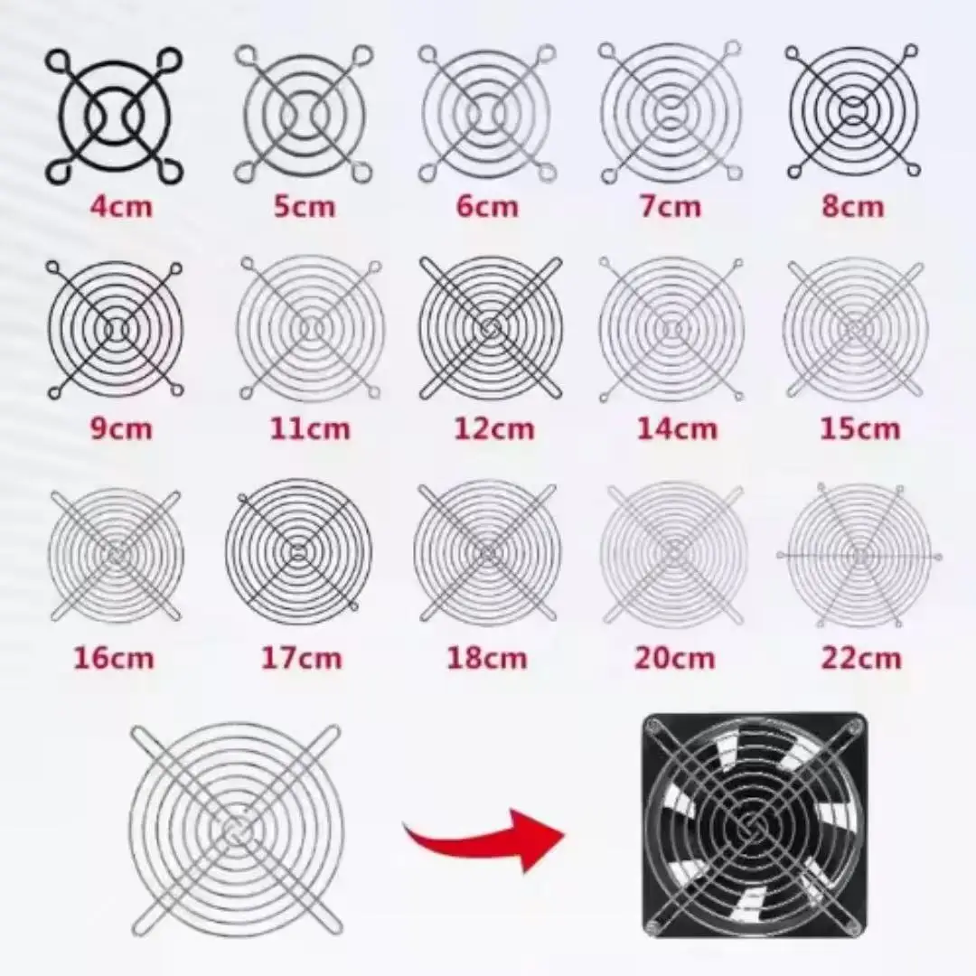 Welded Mesh Round Fan, Stainless, Steel - detail 6