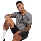 Fashion Gray Custom Fashion Jersey Men Shirt In Heavyweight Twisted Jersey In Gray