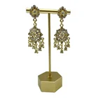 Earrings Silver Wholesale Women's Rhinestone Earrings Tassel Earrings Drop Silver Color Earrings Jewelry