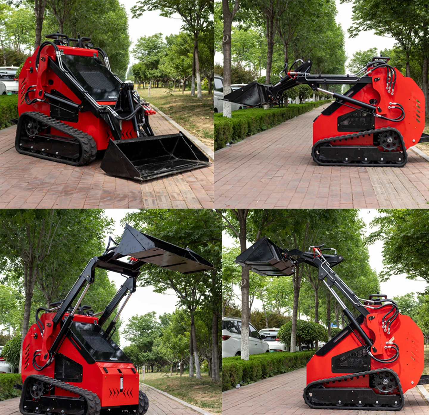 product epa engine mini loader fast delivery cheap diesel front end loader track mini skid steer v1000 crawler eaton hydraulic pump-4