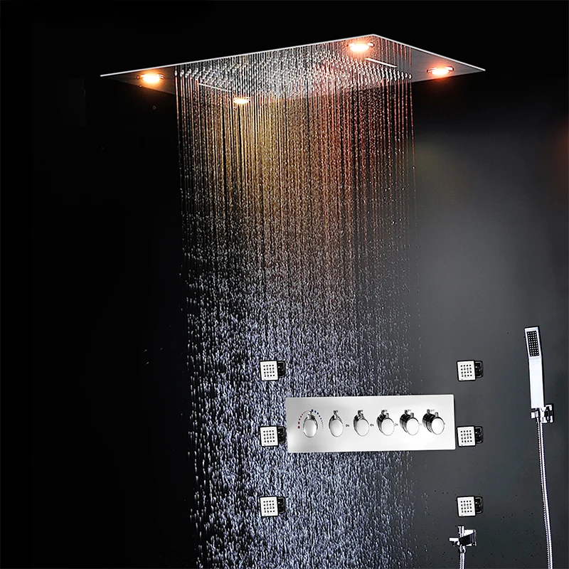 large rain shower head