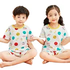 Clothing Boys Girls Kids Clothing Set Boys Cotton Mesh Kids Pyjamas Nightwear Print Pajamas Girls Summer Kids Pijamas 3-12yrs
