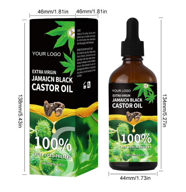 Best Seller Jamaican Black Castor Pure Organic Hair Oil Hair Follicles Hair Growth Oil