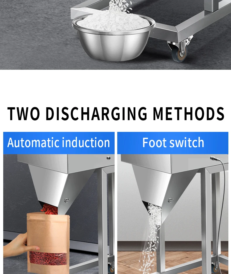 Super large capacity granule tea powder rice grains flour sugar nuts peanuts beans packing automatic filling machine