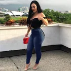 Hot Sale Jeans New Hot Sale High Waist Slim Fit Sexy Zipper Decoration Summer Women Jeans