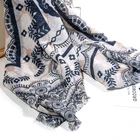 Pure Cashmere Scarf Scarf Cashmere Shawl Chinese Style Luxury Printed Pattern 100% Pure Cashmere Scarf Shawl