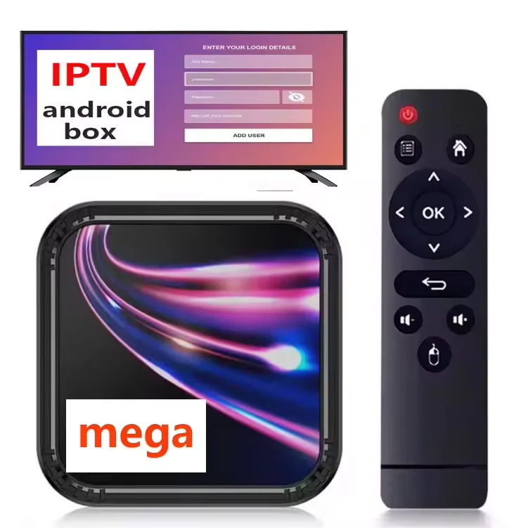 Box Android Arabic IP TV 12 months list M3U board reseller Germany Dutch smart 4K M3U subscription TV box