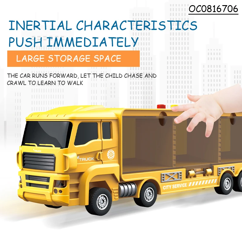 Construction truck alloy car truck model toy truck transport carrier car for kids