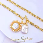 Pearl Jewelry Necklace High Quality Hot Selling Gilded Natural Baroque Pearl Shaped Jewelry Necklace