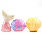 Pearl Organic Hot Selling Kids Beautiful Ocean Series Mermaid Pearl Shell Bath Bombs Fizzy Organic Bath Bomb